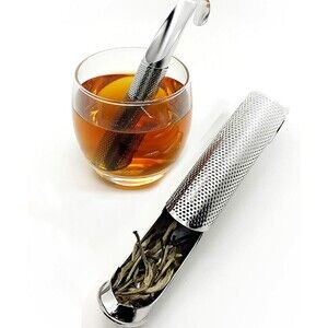 Stainless Steel Tea Infuser Strainer Obsterm Steeper Tea Diffuser w/ Hook Hanger